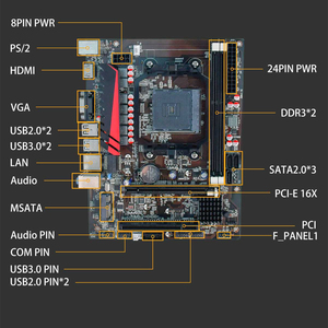 ต้นฉบับใหม่ AMD A88ชิปเซ็ต FM2 FM2 + ซ็อกเก็ต DDR3เมนบอร์ดสำหรับการเล่นเกมที่มี Ps/ 2ในสต็อก - Product Image 6