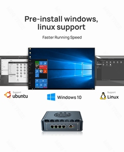 Celeron J5005 N6210 J6413 Mini Firewall Router 4*2.5G Lan Quad Core HD DP 8G 16GB RAM Mini PC per il controllo industriale Cloud Sever - Product Image 4