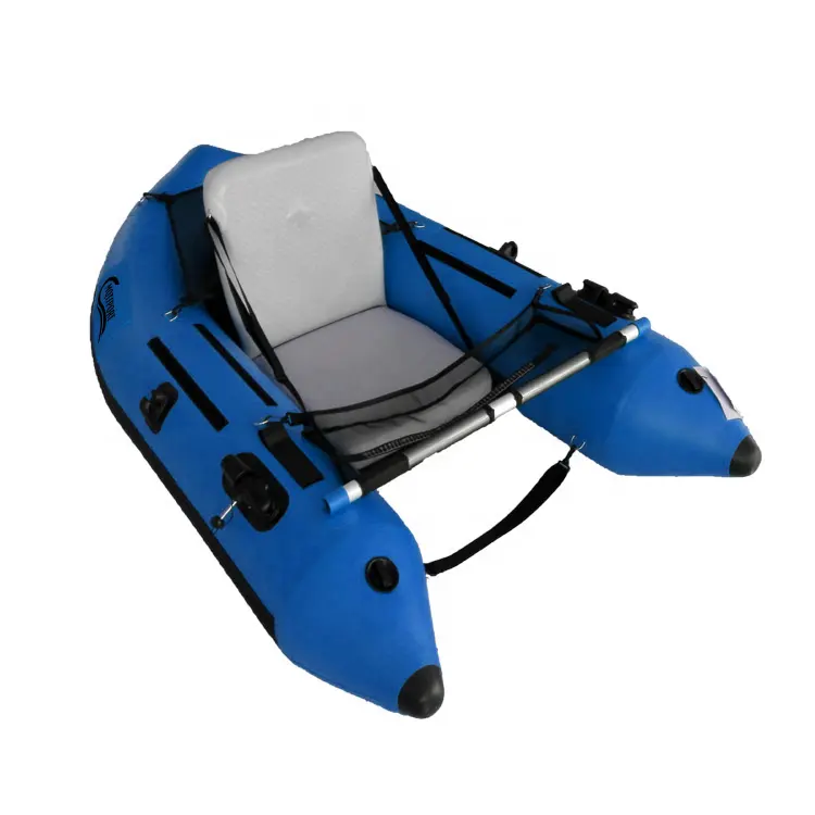 170cm length PVC material float tube inflatable belly boat for one person fishing olymp