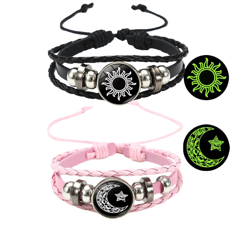 Conjunto de polvo negro para amantes del sol y la luna.