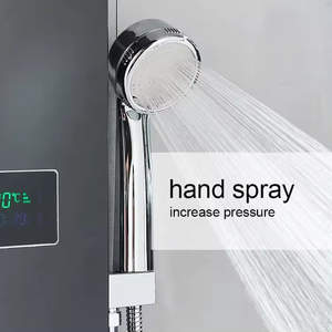 Lz Hwa. VIC phòng tắm wallmounted spa massage máy bay phản lực vòi hoa sen cột lượng mưa thép không gỉ Led vòi hoa sen Bảng điều khiển với hiển thị kỹ thuật số - Product Image 5