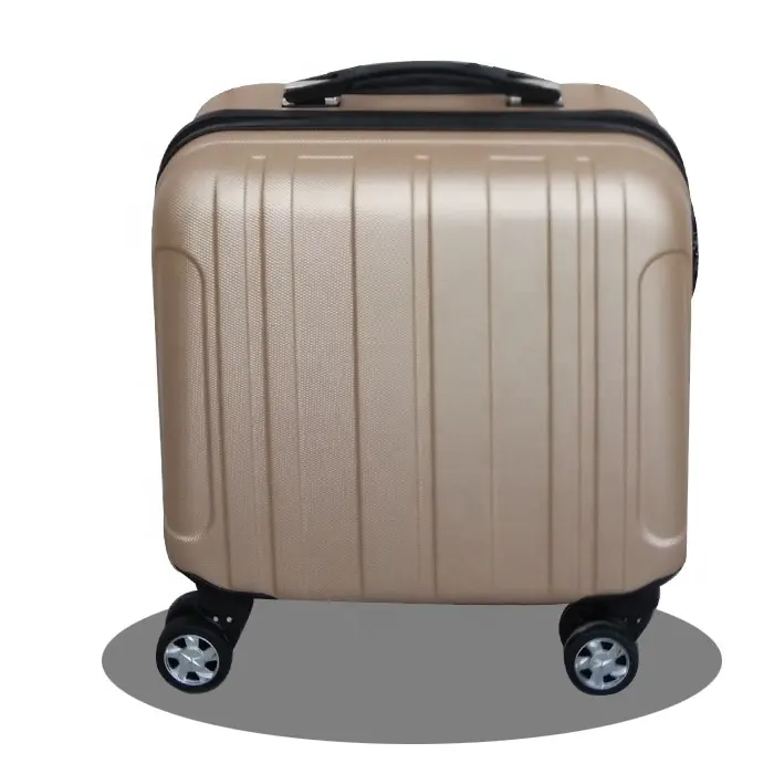पोर्टेबल 16 इंच केबिन यात्रा सामान स्पिनर ट्रॉली बैग कठिन खोल सूटकेस सामान