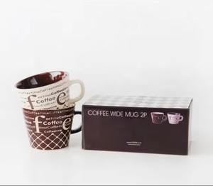 การพิมพ์มือที่ใช้ทุกวัน เพลิดเพลินไปกับเวลากาแฟ แก้วเซรามิกธรรมดาคลาสสิกสําหรับการพิมพ์ถ้วยกาแฟสีทึบสร้างสรรค์แก้วสโตนแวร์ - Product Image 6