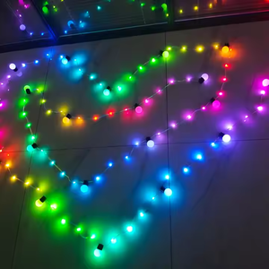 <strong>Multi</strong> Colored Christmas LED <strong>String</strong> <strong>Lights</strong> USB Control <strong>Color</strong> Changing RGBIC <strong>String</strong> <strong>Light</strong> with 10M 20 100 LED Bulbs - Product Image 1