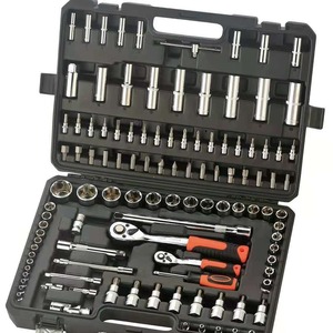 499pcs Hand Tools Set <strong>Kit</strong> With Pull-Along Suitcase and Aluminum Box Four Layers of Hardware Tools Socket Wrenches Set Spanner - Product Image 3