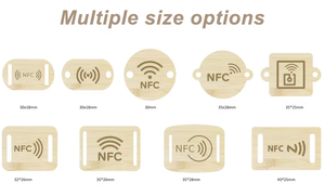 Portachiavi in Legno Programmabile Sostenibile con Logo Inciso, Mini Tag RFID NFC 13.56mhz 12.5khz per Controllo Accessi e Tessere Associative - Product Image 5