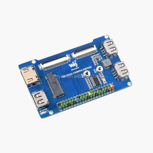 CM4 fotocamera per visione binoculare Raspberry Pi computing modulo scheda di espansione con due porte Ethernet da 8 megapixel 4K Gigabit - Product Image 2