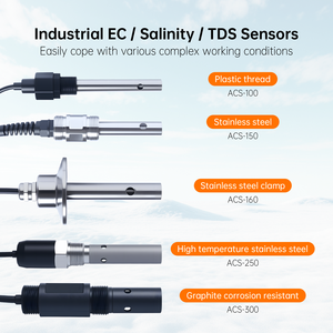 OEM sensore di conducibilità analogico regolatore ad alta temperatura 316L in acciaio inox TDS elettrodo Online conducibilità CE sonda - Product Image 5