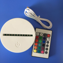 White base+touch switch + remote control+ Battery box