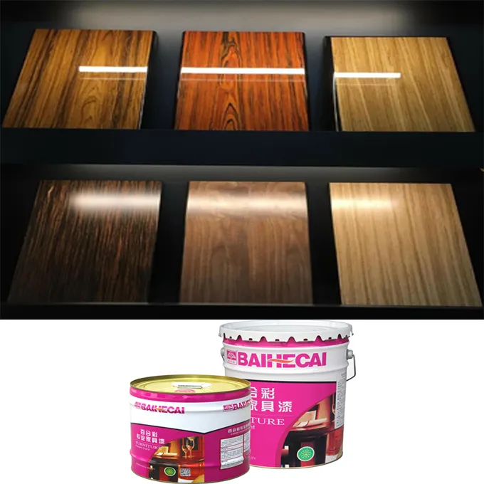 Barniz de madera brillante PU