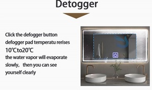 <strong>Smart</strong> Bathroom <strong>Mirror</strong> Dc12V Single Key Tricolor Led Light Capacitive Sensor Dimmer <strong>Mirror</strong> Touch Switch - Product Image 5