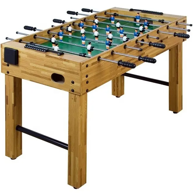 Tabela de futebol de mesa de madeira, 4 pés, jogo de futebol, foosball, mesa de futebol