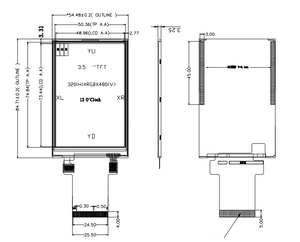 Polcd 3,5 ''LCD-Modul 320x480 Auflösung Trans missive SPI MCU RGB-Schnitts telle 3,5-Zoll-IPS-TFT-LCD-Display - Product Image 6