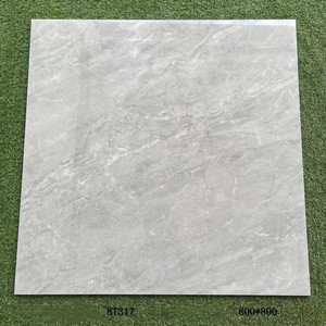 Gạch Chống Trượt Gạch Lát Đá Cẩm Thạch Carrara Tráng Men Sảnh Khách Sạn Gạch Lát Sàn Và Tường Bằng Sứ - Product Image 3