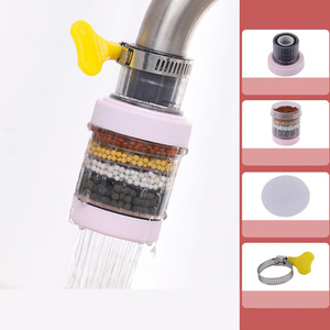 Spritzwasser geschützter 6-lagiger universeller Küchen armatur reiniger Wasserhahn <span class=keywords><strong>filter</strong></span> Wassers pa render Bubbler Aktivkohle filtration Dusch kopf