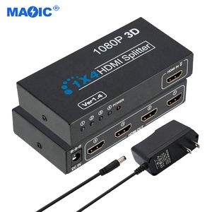 Equipos de audio y video Adaptador divisor HDMI 1080P Divisor HDMI de 4 puertos 1 en 4 salidas para monitor de computadora Multimedia - Product Image 1