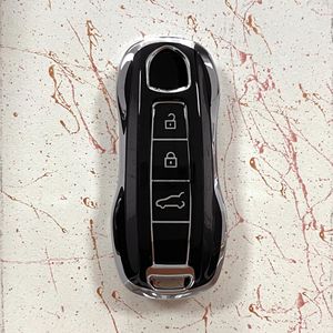 Araba Styling yumuşak TPU malzeme araba Porsche Panamera Cayenne için anahtar kovanı araba anahtarı kapağı aksesuarı - Product Image 2