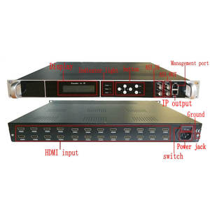 TV sinyal dönüşüm İnternet 24 kanal kodlayıcı HD IP ASI otel kablo TV sistemi ön uç ekipman IPTV kodlayıcı - Product Image 3