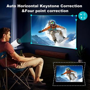 Werkseitiger tragbarer 4K HD HY300 Plus Smart Mini Home-Projektor mit Game controller für Heimkino - Product Image 5