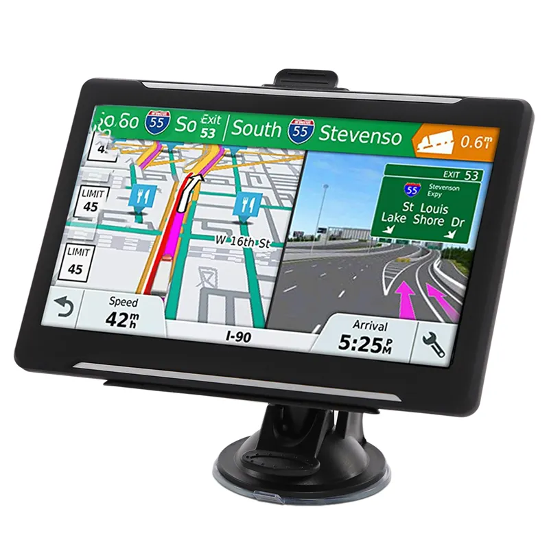T600 7 дюймов MTK GPS Автомобильный HD сенсорный экран портативная система gps навигации Аудио Видео плеер Емкостный для универсальных автомобилей