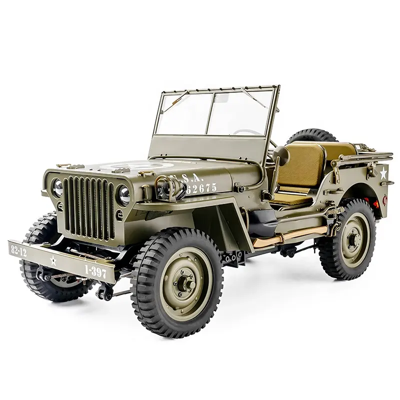 ROC Hobby FMS 1941 Willys MB Scaler Jeeps RTR 2.4G Radio 1:12 scala per tutti i terreni 4WD telecomando RC Mini Crawler Hobby giocattolo