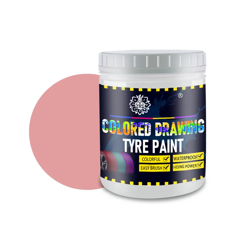 Pintura de neumático de dibujo colorido superventas sin decoloración ni descamación