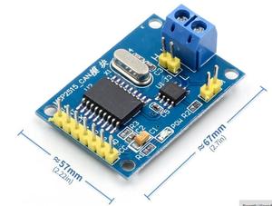 5V DC SPI接口MCP2515 CAN总线模块，带TJA1050接收器，用于51单片机、ARM控制器 - Product Image 2