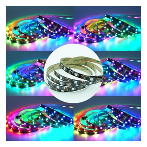Striscia <span class=keywords><strong>LED</strong></span> Intelligente <span class=keywords><strong>RGB</strong></span> 5V 30 <span class=keywords><strong>LED</strong></span> SK6812 Colore Magico Individuale SMD 5050 Colore da Sogno Ws2812b - Product Image 1