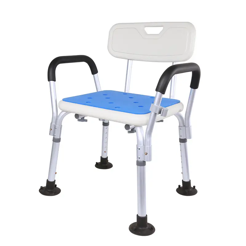 Stuhl-Duschhocker für Ältere und Behinderte Bade-Duschsitz mit Rückenlehne