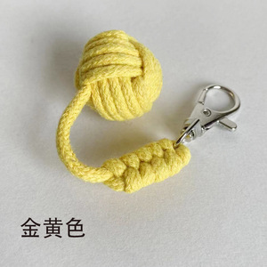 女式全配手工编织球壁龛设计包新款猴拳挂扣钥匙扣手机挂件钥匙扣