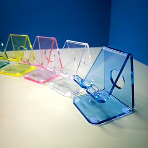 Xách tay rõ ràng Acrylic điện thoại di động chủ đầy màu sắc tùy chỉnh Acrylic điện thoại di động đứng - Product Image 2