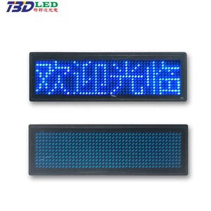 Wiederauf ladbare Batterie LED-Schild Programmier bares Scrollen Text Namensschild DIY Benutzer definierte Wörter Mini LED Digital Signage Displays - Product Image 3