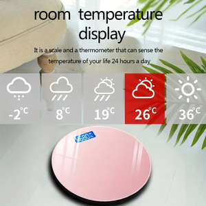 Balança digital para banheiro de 180kg, balança profissional de peso corporal com <span class=keywords><strong>display</strong></span> <span class=keywords><strong>LCD</strong></span> iluminado