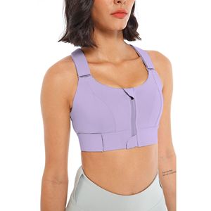 เสื้อชั้นในสตรีสำหรับออกกำลังกายวิ่งออกกำลังกายมีซิปด้านหน้าและปรับแรงกระแทกได้สูง S-5XL S2WX ขนาดใหญ่พิเศษ - Product Image 5