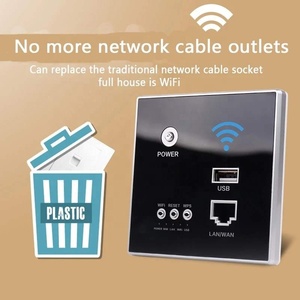 2.4Ghz <strong>Router</strong> Panel Usb Socket 300Mbps 220V Power AP Relay Smart Wireless <strong>WIFI</strong> Repeater <strong>Extender</strong> Wall Embedded - Product Image 3