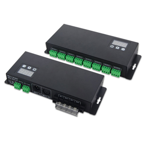 24-канальный многоканальный декодер DMX 512 RGB Светодиодная лента контроллер постоянного напряжения DMX диммер DC12V-24V 2A/CH