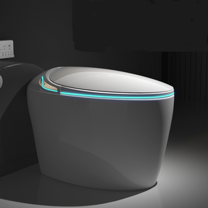モダンラグジュアリーインテリジェントセラミックトイレボウル電子自動Wcリモコン付き延長形状スマートバスルームビデ - Product Image 1