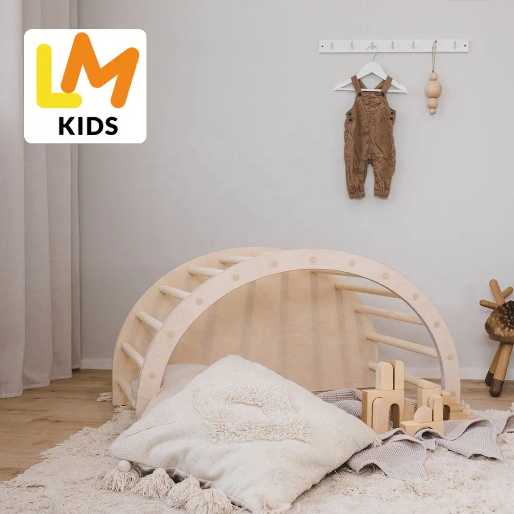 Lm Kids Fitwood Klimmen Boog & Rocker Buitenspeeltuin Voor Kinderen Spelen School Set