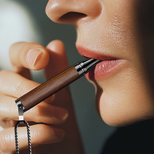 עץ להפסיק לעשן תליון אנטי חרדה תכשיטים משרוקית מדיטציה לשריקה ללא עישון שרשרת נשימה עבור חרדה - Product Image 4