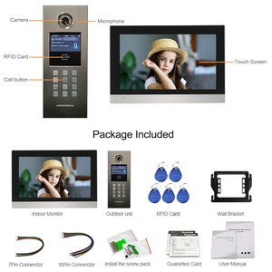 Sistema di ingresso della porta del videocitofono della telecamera del citofono IP di sicurezza per l'app Tuya dell'edificio Multi appartamento sblocca a distanza il campanello - Product Image 3