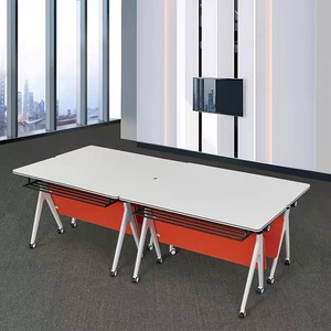 折叠培训桌免费组合矩形移动办公会议桌培训桌 - Product Image 4