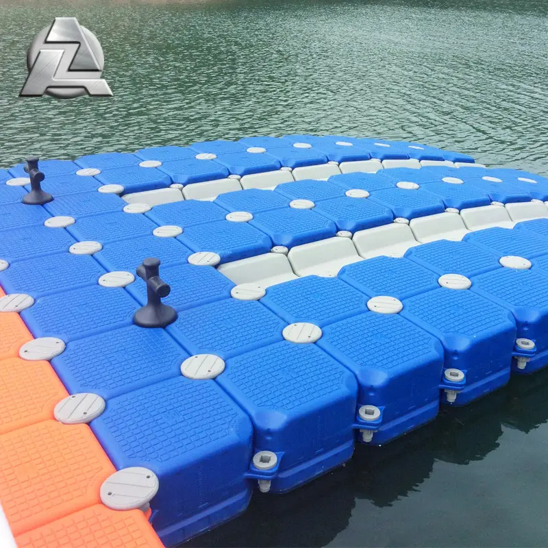 Autres fournitures marines Dock de bloc de ponton flottant modulaire coloré en plastique HDPE