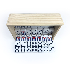 Bán Sỉ Cardinal <span class=keywords><strong>Cuban</strong></span> Dominos Bộ Đôi 9 9 <span class=keywords><strong>Domino</strong></span> Màu Đen Chấm Khắc Logo Đóng Gói Trong Hộp Gỗ Số Lượng Lớn Để Chơi Trò Chơi Trên Bàn - Product Image 6