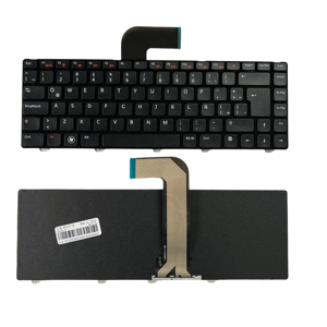 适用于戴尔Inspiron <span class=keywords><strong>N4110</strong></span> N4050 N5050 3550 L502 <span class=keywords><strong>14R</strong></span>拉丁西班牙键盘黑色带框架拉丁LA键盘Teclado
