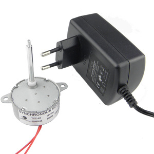 Grupo de Motor síncrono para árboles navideños, fuente de alimentación TYC-40 DC 12V, salida de 100V-220V, 5RPM - Product Image 2