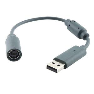Cable convertidor de extensión de PC, conexión USB, negro y gris, para XBOX 360, mando con Cable