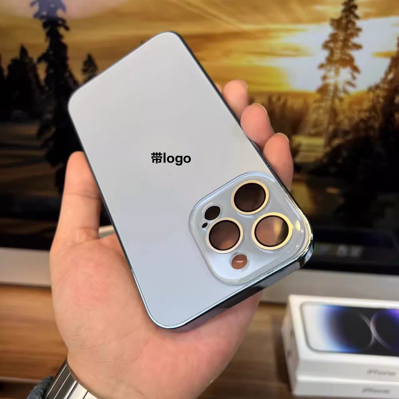 Bleu + logo