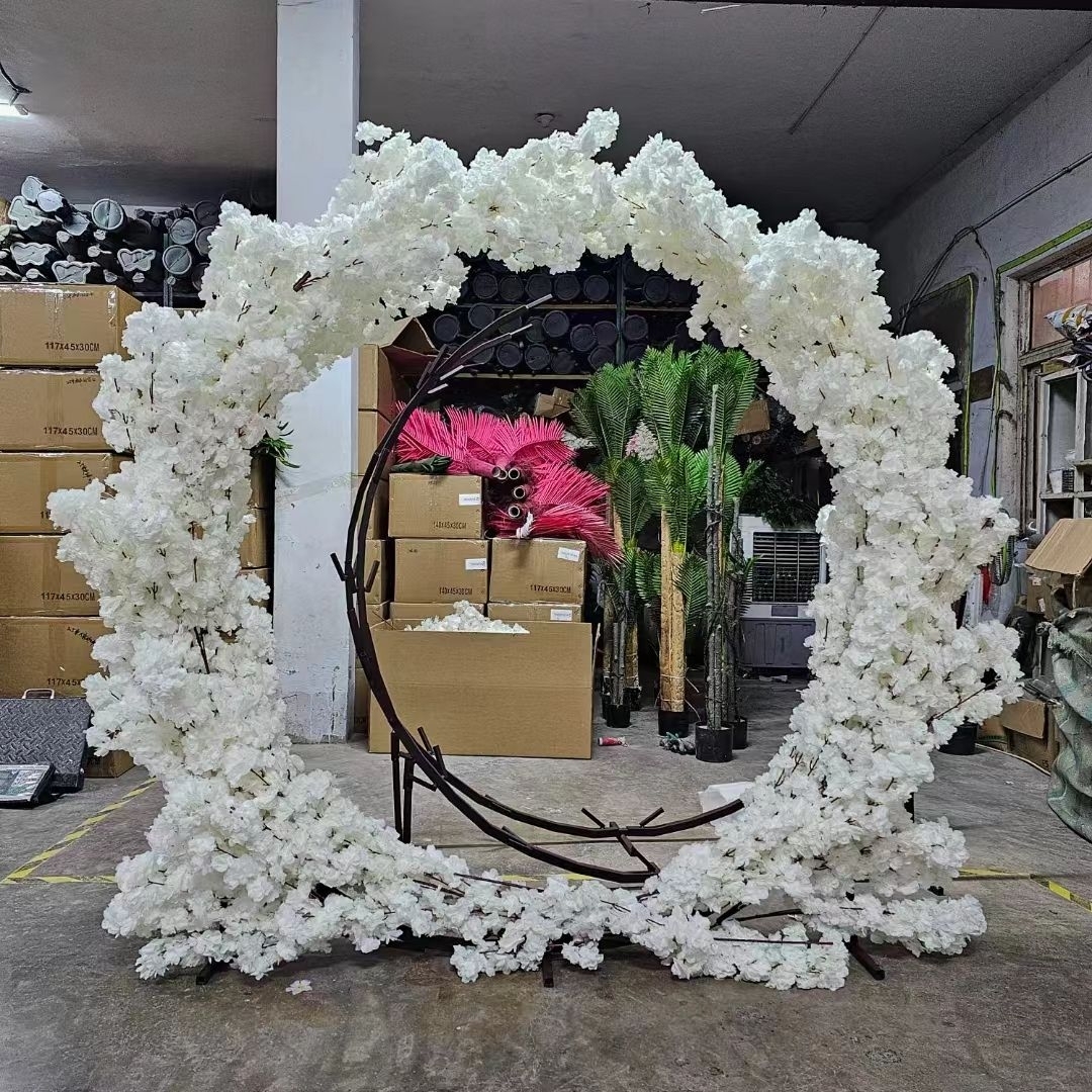 Arche de fleurs de cerisier blanc de 200 cm