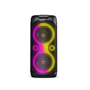 Portable Bluetooth Karaoke Speaker <strong>System</strong> - Audio Recording <strong>Function</strong>, 32 GB USB/SD Card Support, Built-in Rechargeable Battery,