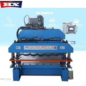 أعلى بيع لنا المزجج لفة شبه منحرف آلات Froming Maquina Para Hacer Calaminas لون البلاط طبقة مزدوجة آلة تشكيل - Product Image 3